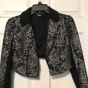 Silver and black pattern jacket